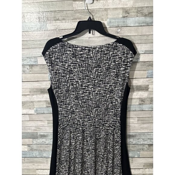 Women’s Lauren Ralph Lauren Sleeveless Dress Black White Plus Size 14 - Picture 13 of 16